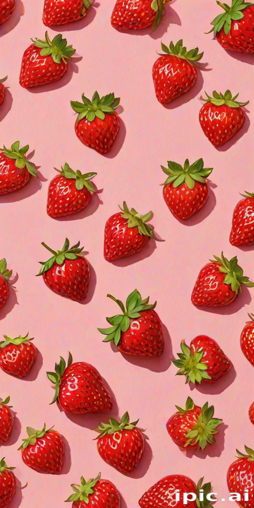 strawberry background aesthetic