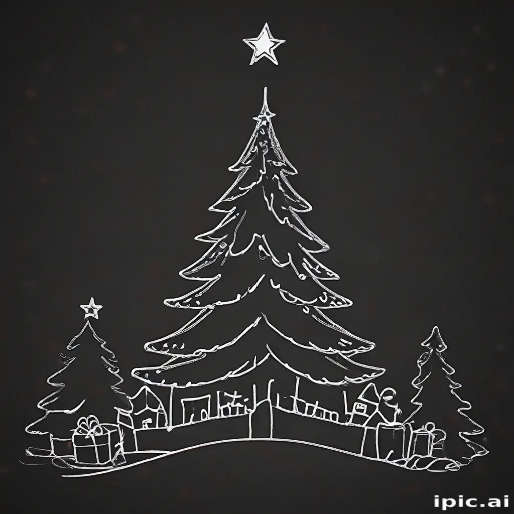christmas outline