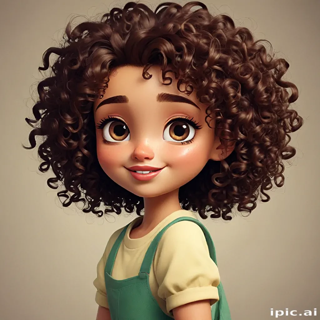 cartoon characters with curly hair