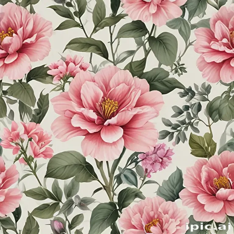 aesthetic flower painting