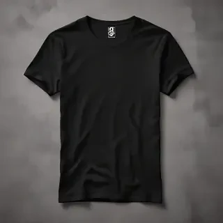 black t shirt mockup free