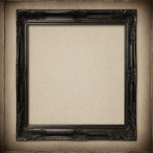 black picture frame png