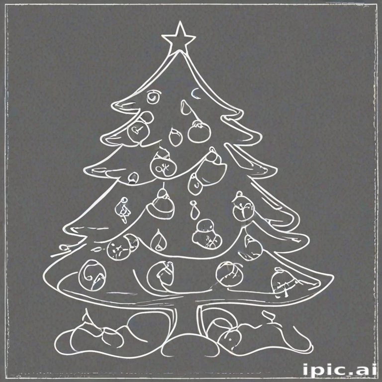 christmas outline