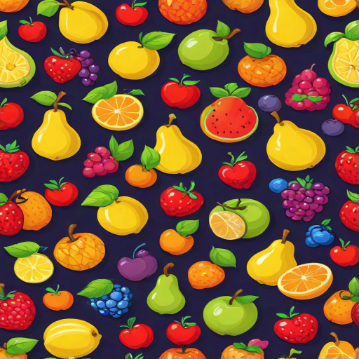 cartoon fruit