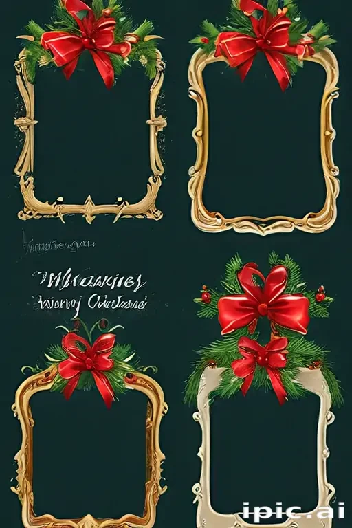 christmas clip art frames