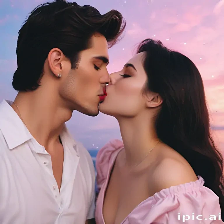 aesthetic kiss