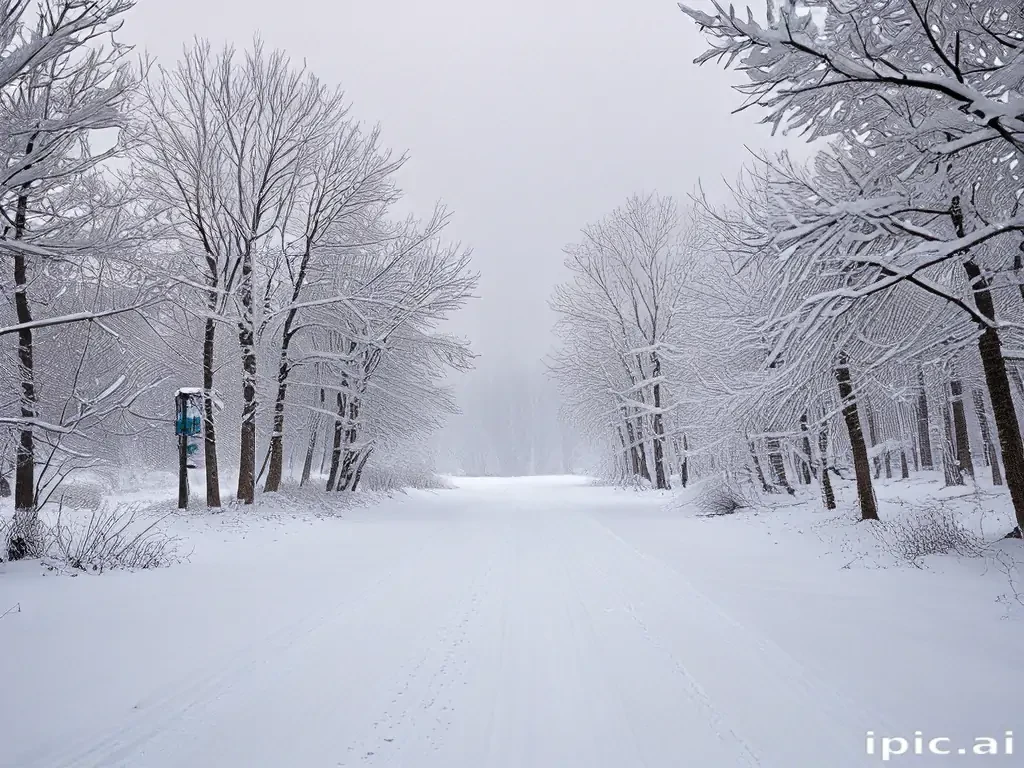 winter zoom background