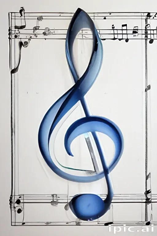 transparent music notes