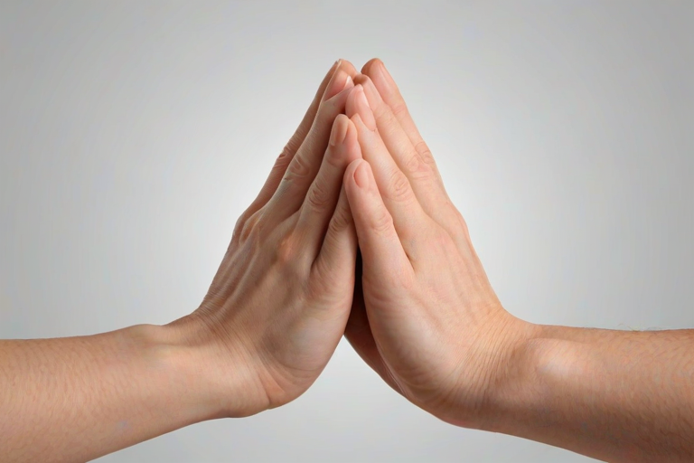 prayer hands transparent background