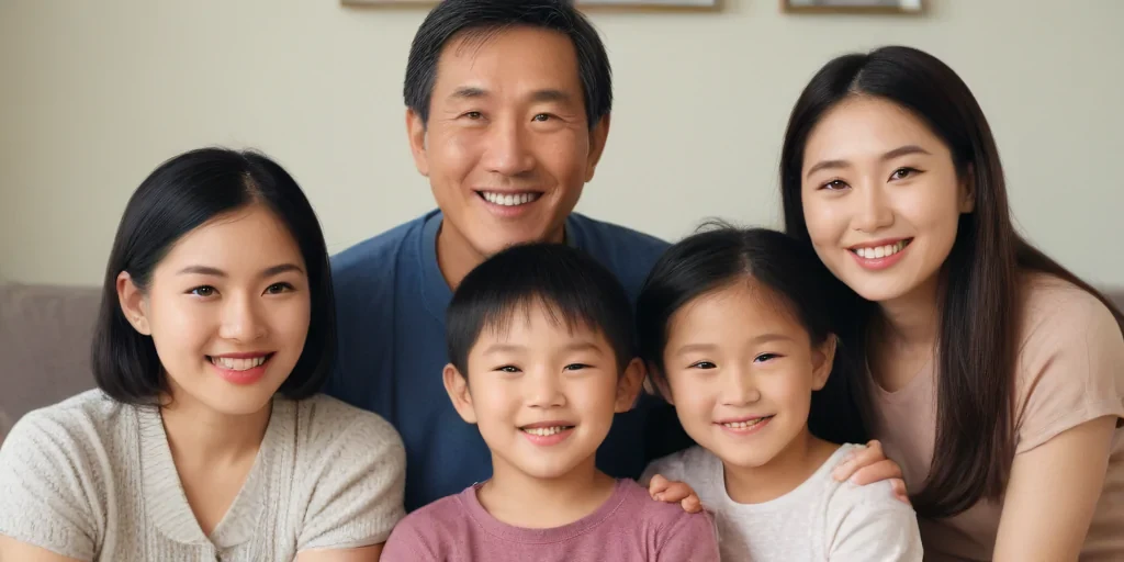 free use asian family
