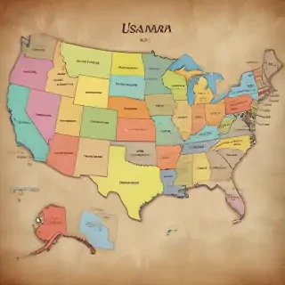 usa map states