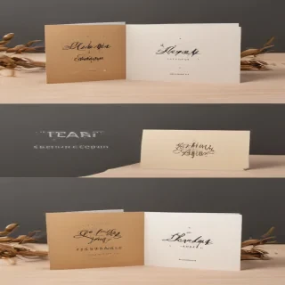 greeting card mockup