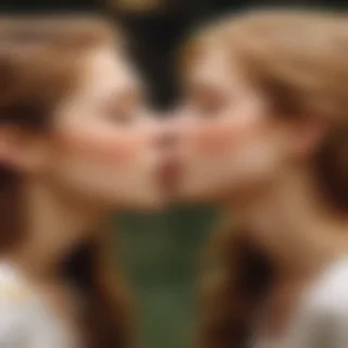 girls kissing