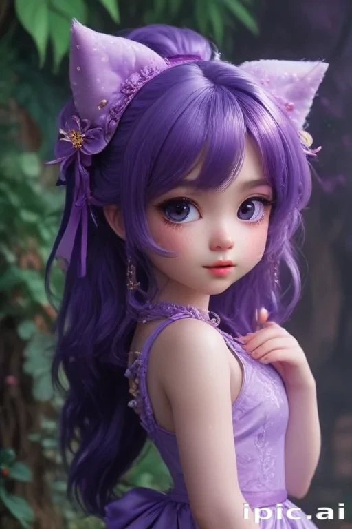 kawaii purple wallpaper
