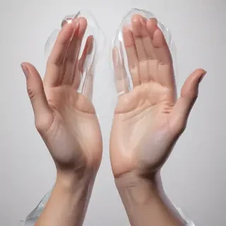 transparent prayer hands