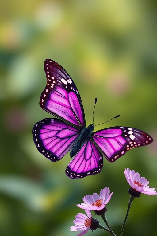 purple butterfly clipart