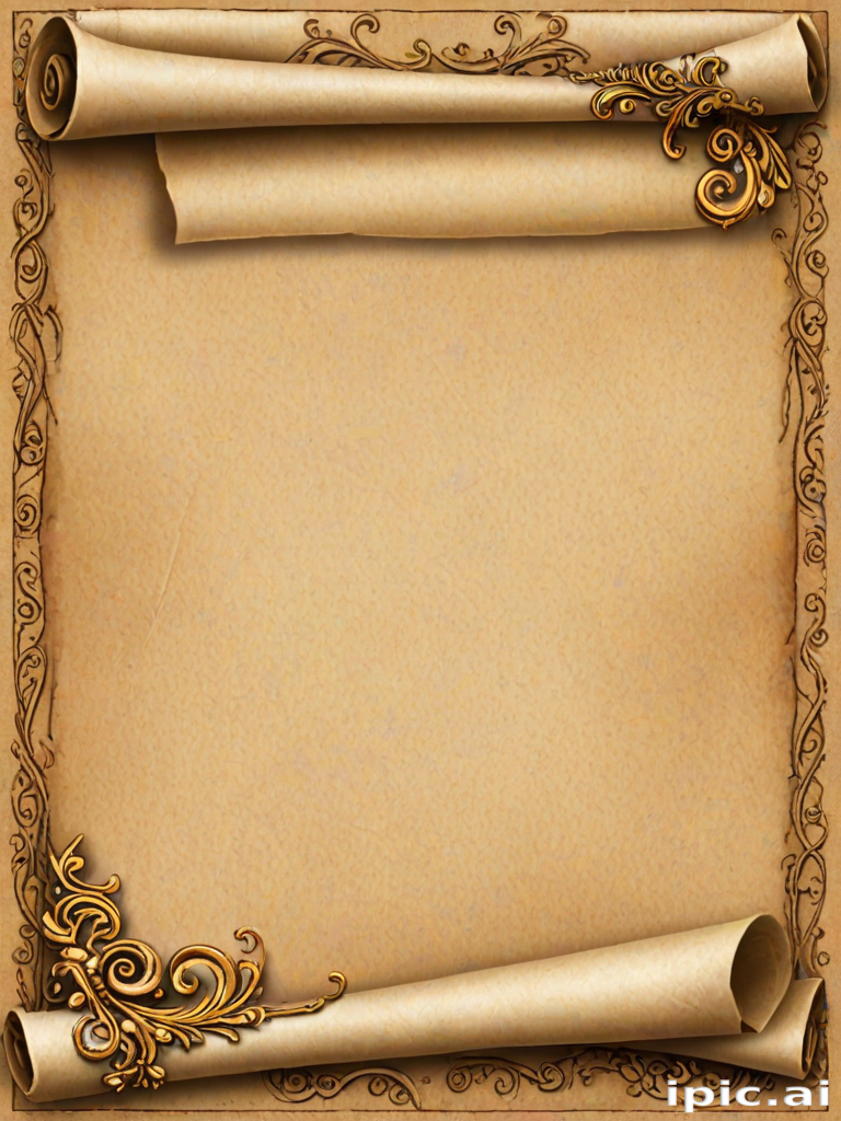 Elegant Vintage Scroll Background for Creative Projects and Invitations ...