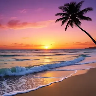 sunset wallpaper beach