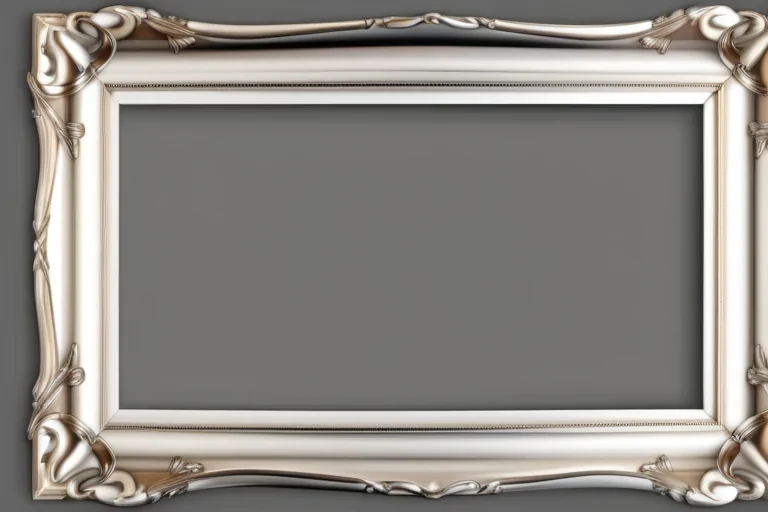 silver picture frame png