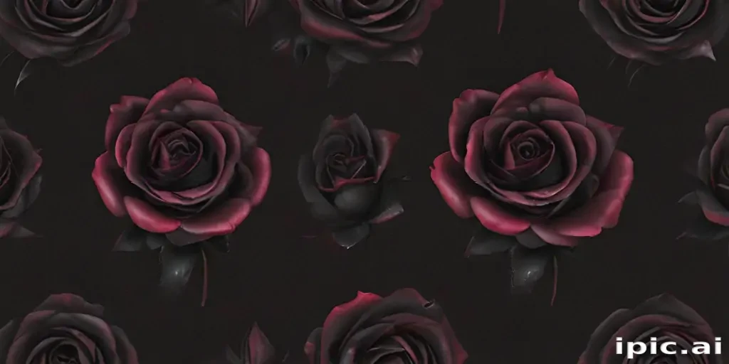 rose wallpaper black
