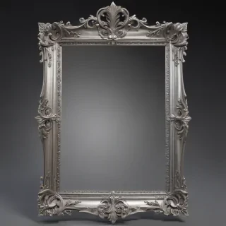 silver frame png