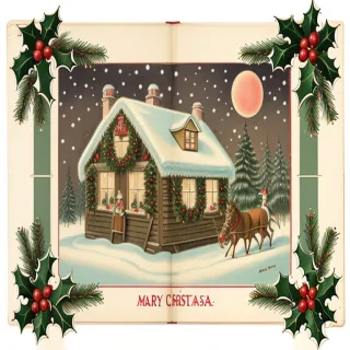 vintage illustrations christmas