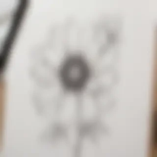 flower aesthetic drawings