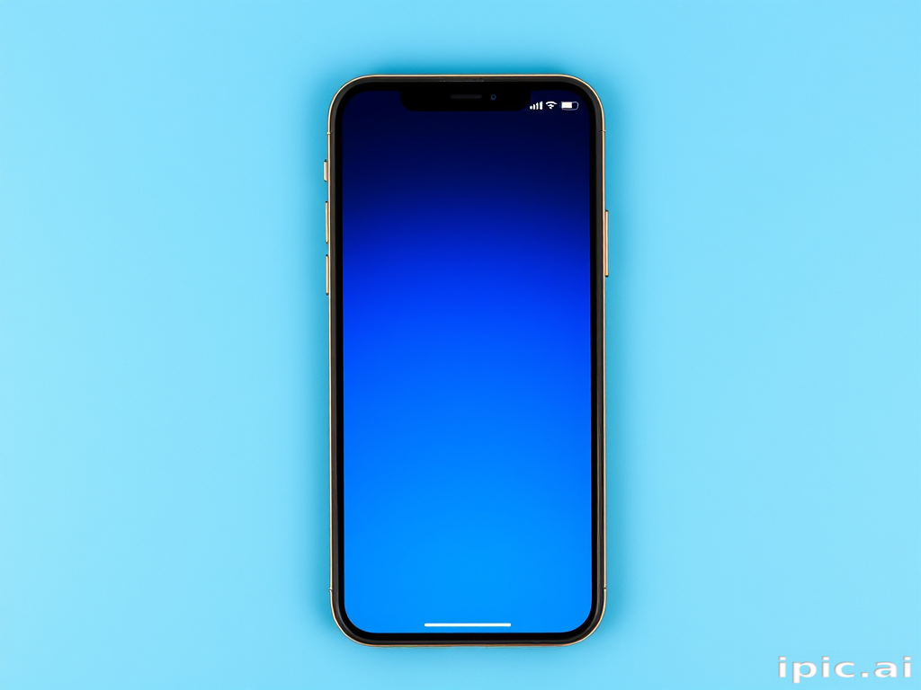 blue background iphone