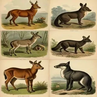 vintage illustrations animals