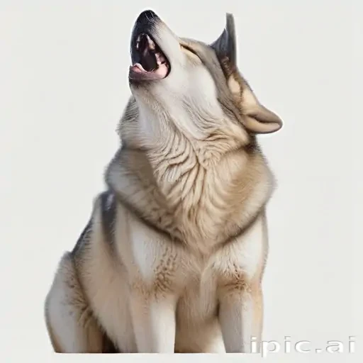 wolf howling png
