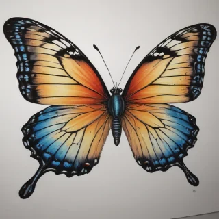 butterfly drawing outline