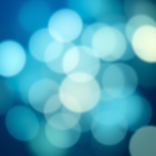 Create an abstract image of soft, blurred circles in varying shades of blue and green on a darker blue background, using a DSLR camera with a 50mm lens, f/1.8 aperture, ISO 200, and soft focus settings for enhanced bokeh effect.
