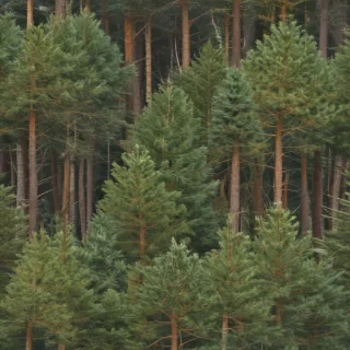 pine trees transparent background