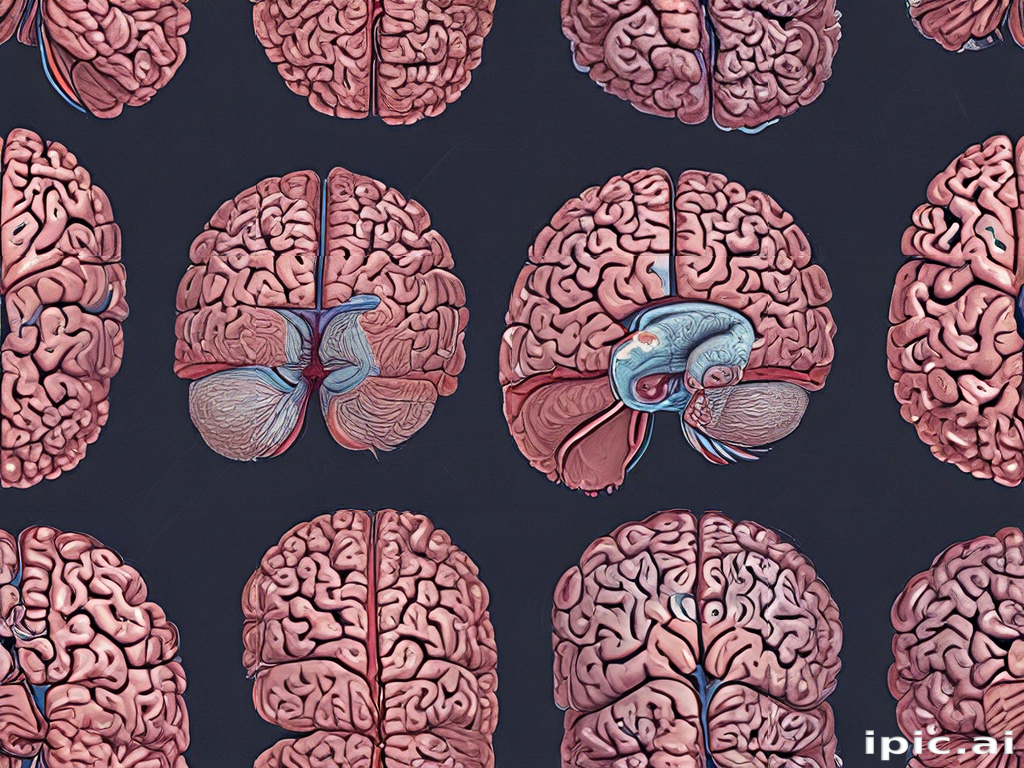 Intricate Patterns of Human Brains and Heart Illustrating Neural ...