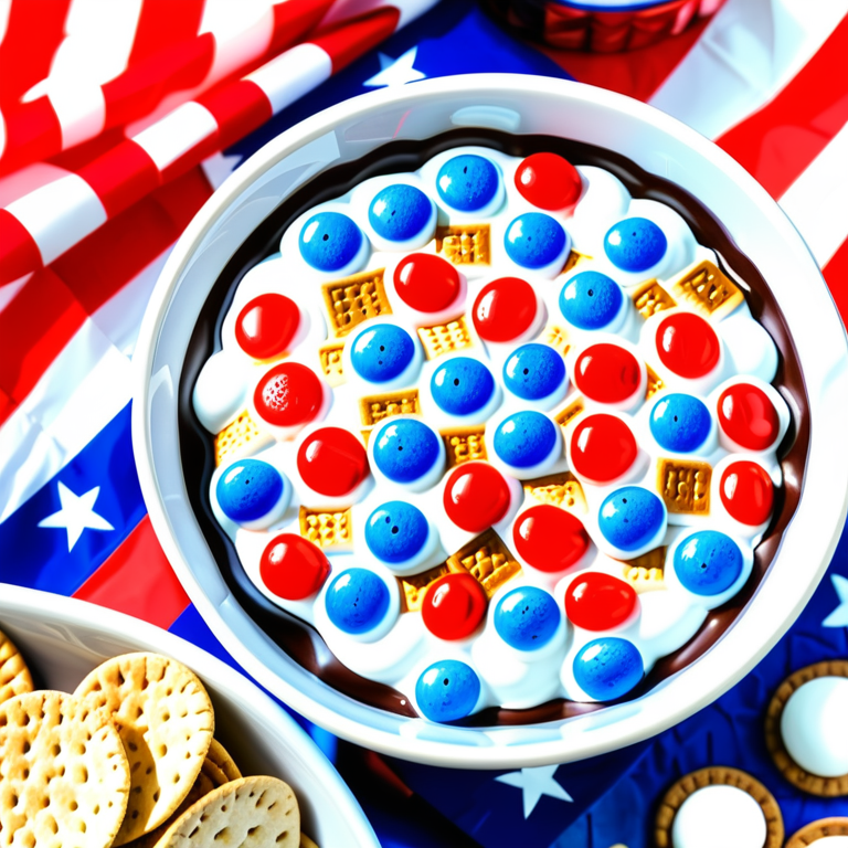 4th of july s'mores dip