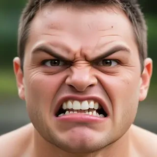 angry face