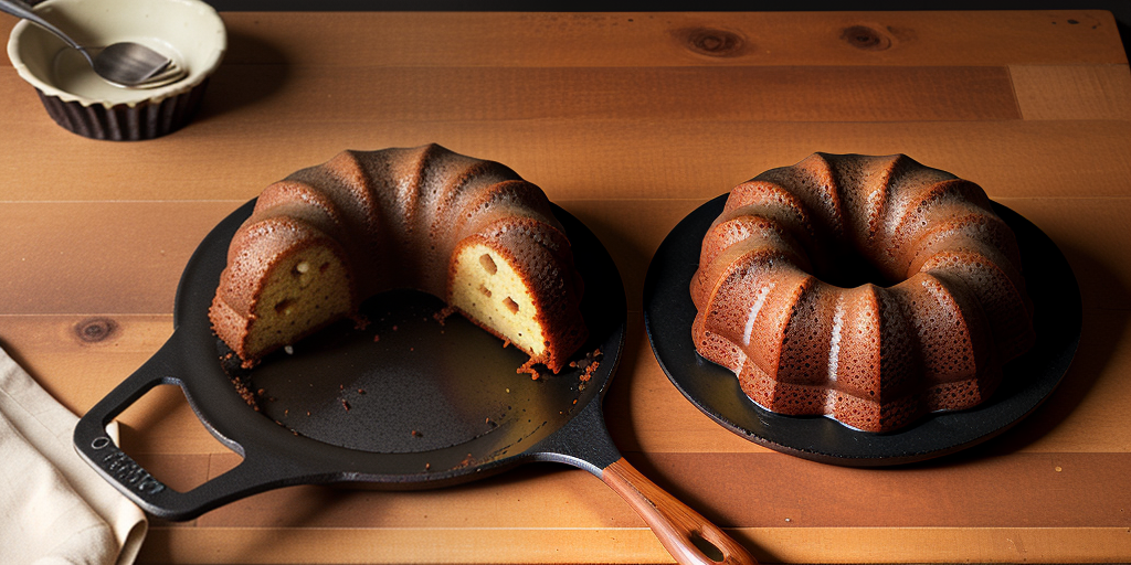 cast iron bundt cake pan
