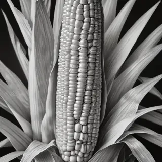corn drawing