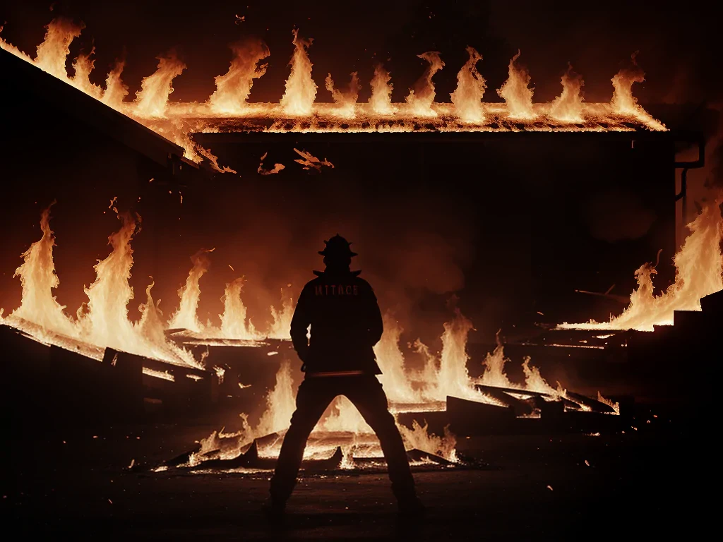 background on fire