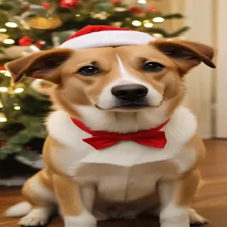 pictures of dogs christmas