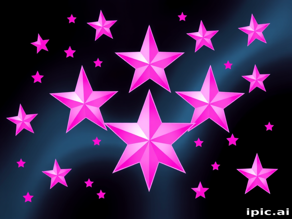 pink stars png