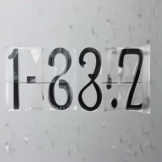 transparent numbers