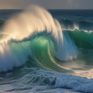 waves transparent