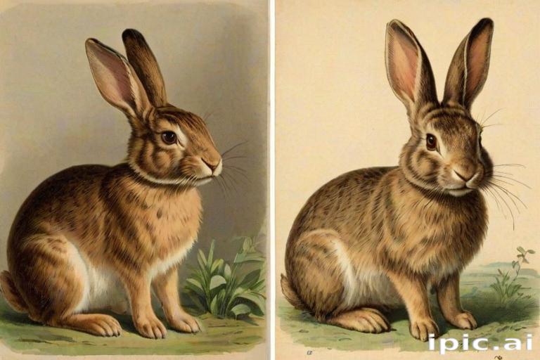 vintage rabbit images