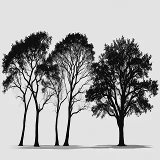 trees silhouette png