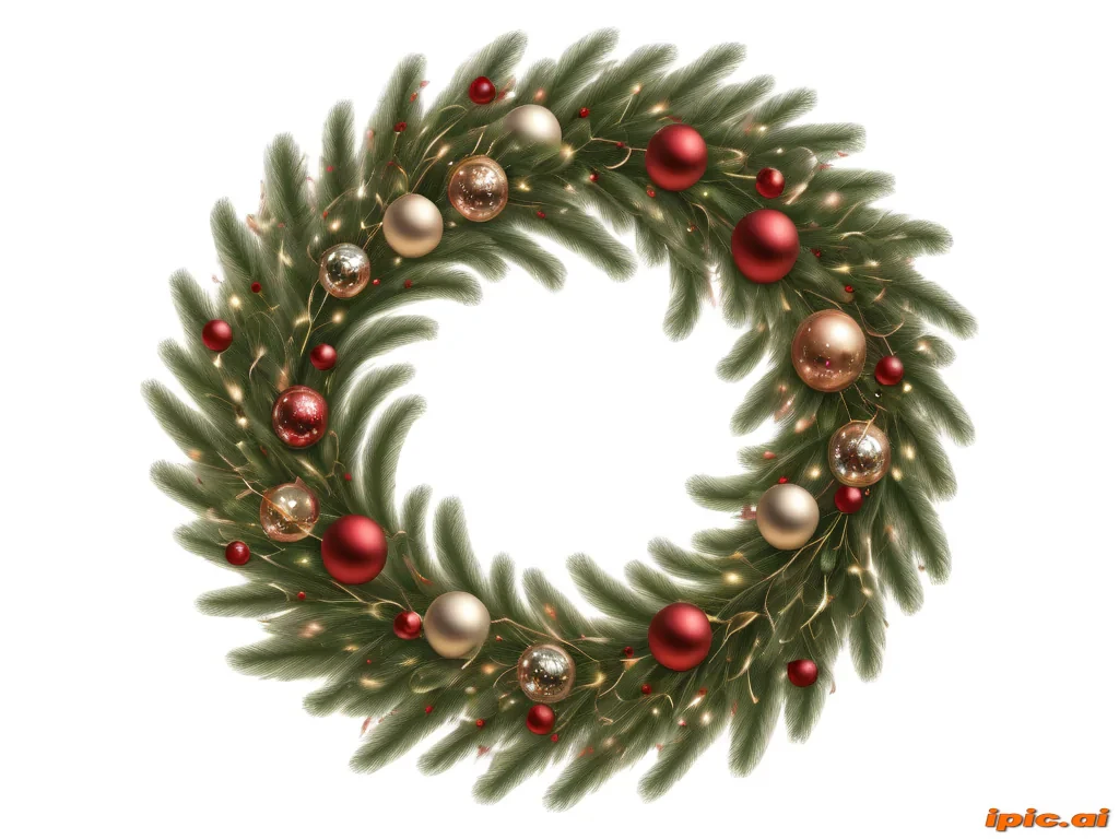 christmas wreath transparent