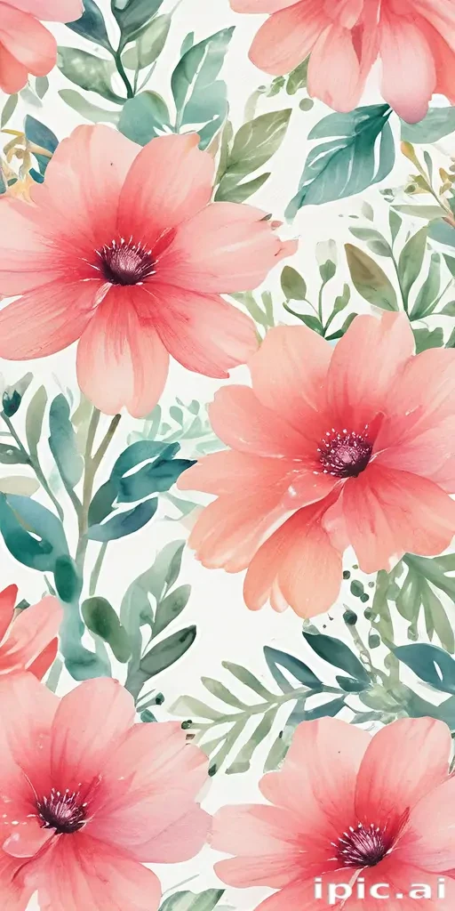 watercolor flower background