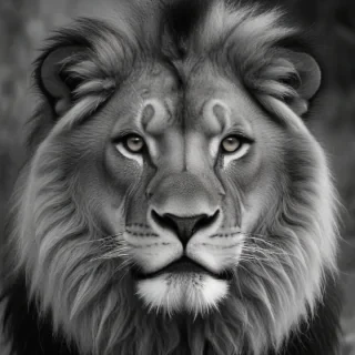 lion black and white pictures