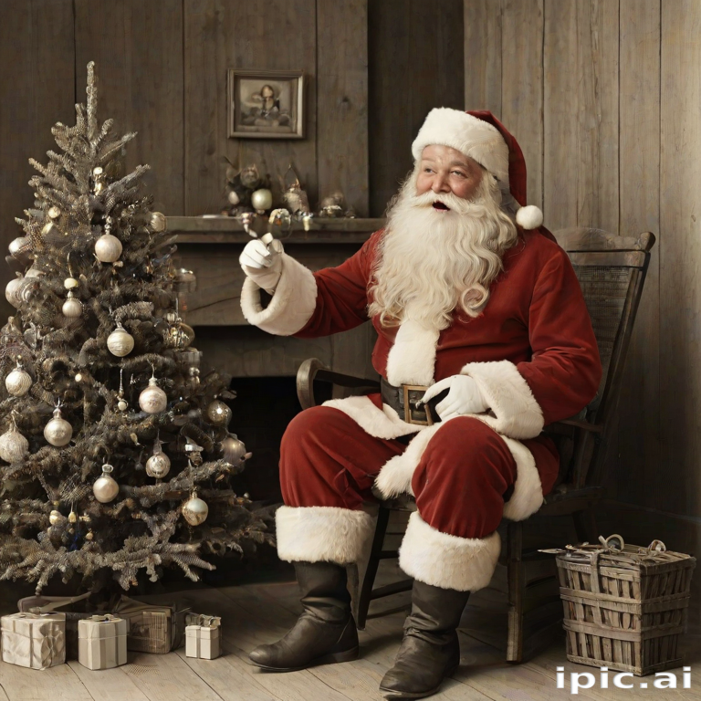 images of vintage santa