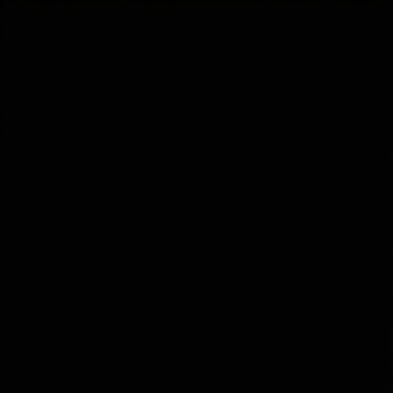 Generate a high-contrast image of a white cursor icon on a solid black background, using a Canon EOS R5 with a 50mm f/1.2 lens, aperture set to f/2.8, ISO 100, and shutter speed 1/200s, shot from a straight-on angle for clarity and detail.